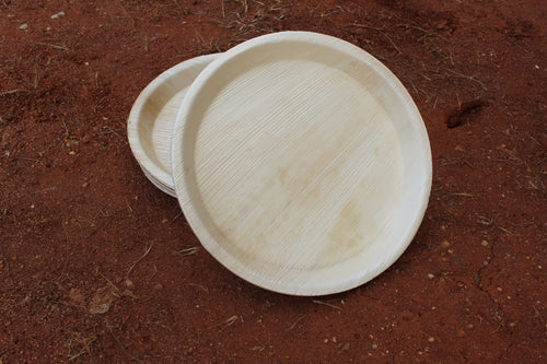 12 inch Round Areca Palm Leaf Plate pack of 25