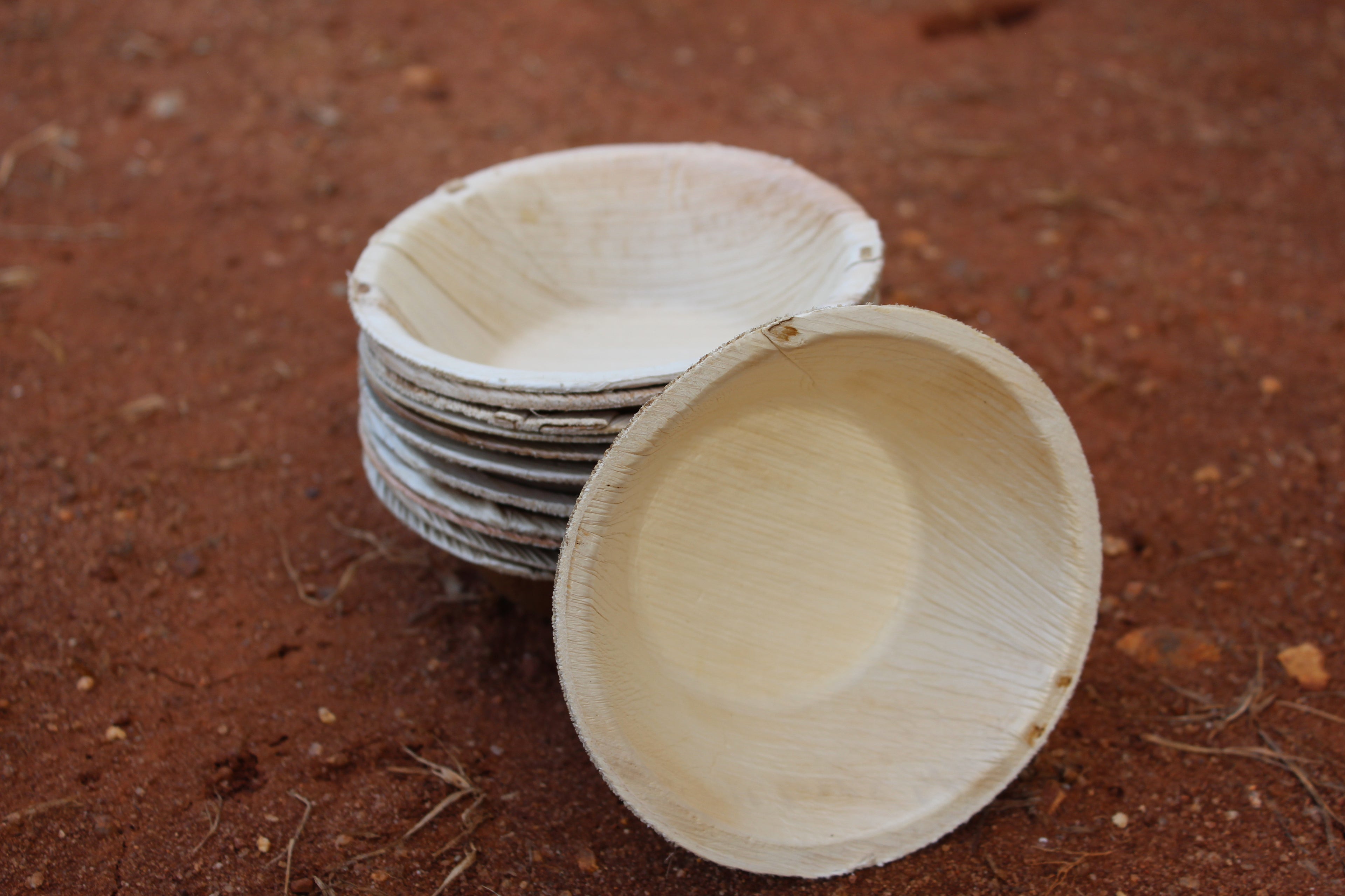 5 inch Round Areca Palm Leaf Bowl Pack of 25