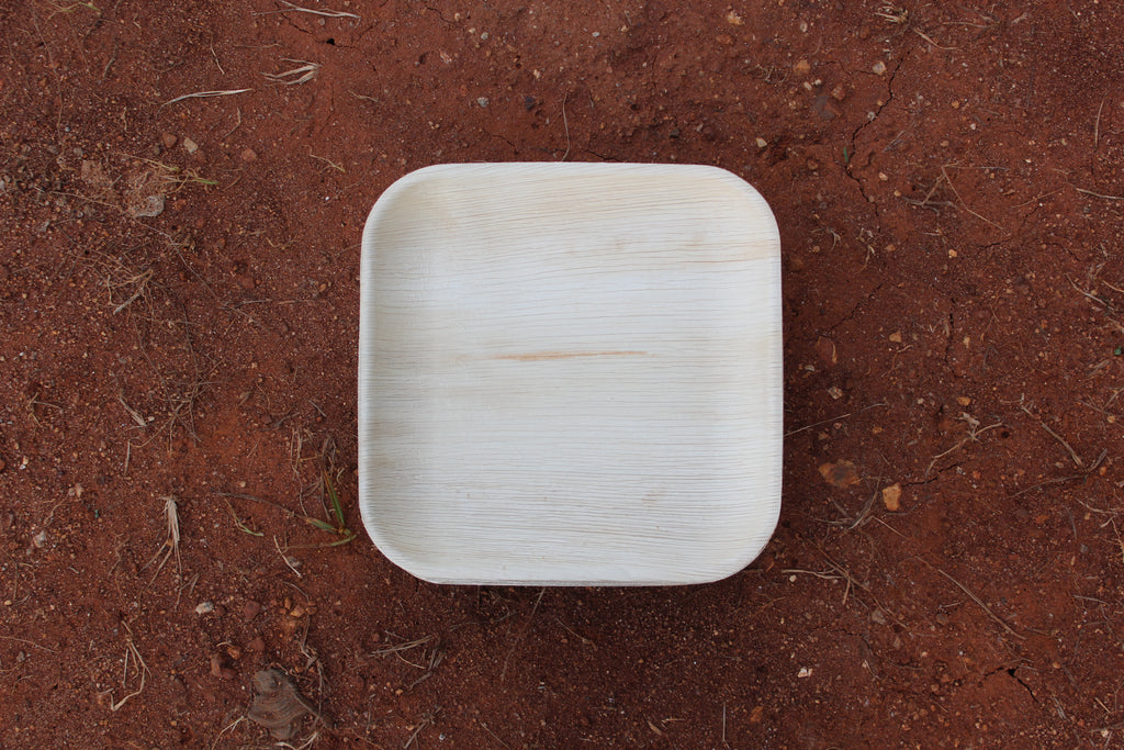 9 inch Square Areca Palm Leaf Plate Pack of 25